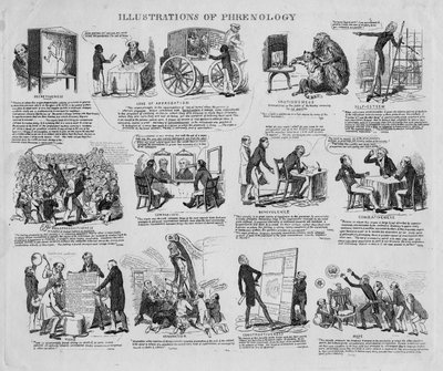 Illustrations of Phrenology, c.1834 by David Claypoole Johnston